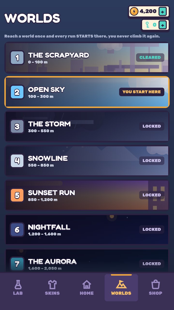 WORLDS screen